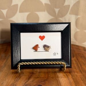 Mini Love Birds - Sea Glass Art